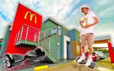 I ORDERED AT A DRIVE THRU WITH A HOVERBOARD
