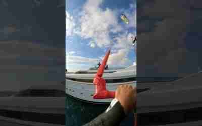 Jumping over a yacht #Shorts