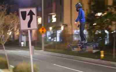 REAL HOVERBOARD AIRCRAFT FLYING on ROAD