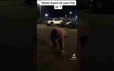 Hover board v2 user test pt. 1 #hoverboard #shorts
