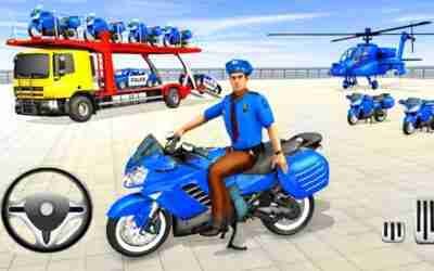 Police ATV Bike Truck Transport – US Police Car Transport Truck – Android Gameplay