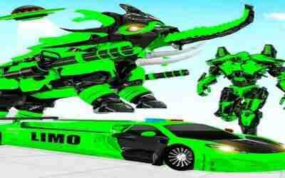 Flying Taxi Elephant Robot Wars: Red Robot Transformation – Android iOS Gameplay