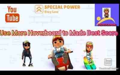 Use More Hoverboard Made Best Score in Subwey Surfers #subwey #surfers