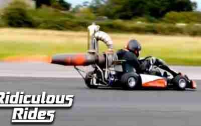 I Built A 100mph Jet-Powered Go-Kart – In My Shed | RIDICULOUS RIDES