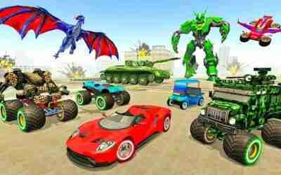 Bull Robot Car Transform Games 2022: Golden Bull Robot Wars – Android iOS Gameplay