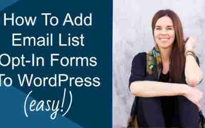 Add A Custom Email Opt-In Form To Your Website (WordPress & Magic Action Box Plugin )