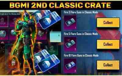 BGMI 2nd Classic Crate First Look || Fire 10 Flare Guns Event Any Trick ? || First Time Hoverboard.