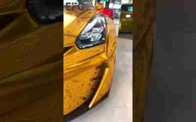What is the cost of gold car? #cars #shorts #goldcar