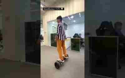 playing with hoverboard Fun With Joshi Family