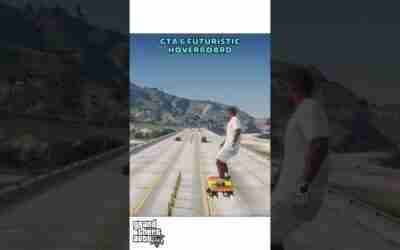 this futuristic hoverboard should absolutely be in gta 6 #2 #gta6 #gta5 #shorts