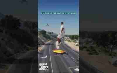 this futuristic hoverboard should absolutely be in gta 6 #1 #gta6 #gta5 #shorts