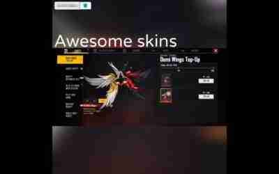 New demi-wings top-up event is here in free fire ?//300 diamonds topup