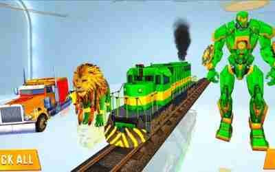 Police Flying Train Robot Multiple Transformation: UFO Train Elephant Robot – Android iOS Gameplay