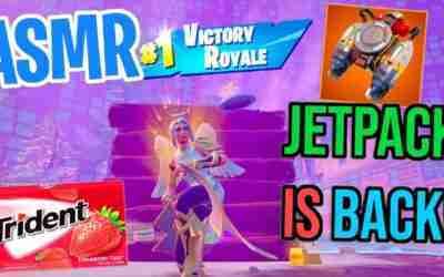 ASMR Gaming ? Fortnite Jetpack Is Back! Relaxing Gum Chewing ?? Controller Sounds + Whispering ?