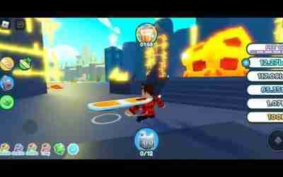 Pet simulator glitch!! Hoverboard on my arm!!