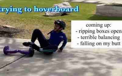 learning how to use a hoverboard (extremely aesthetic unboxing)