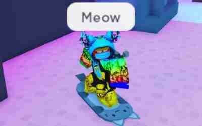 Roblox Pet Simulator X – Claiming Cat Hoverboard