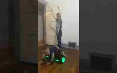 Kids Playing On Hoverboards!