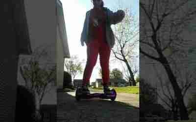 me on my  hoverboard