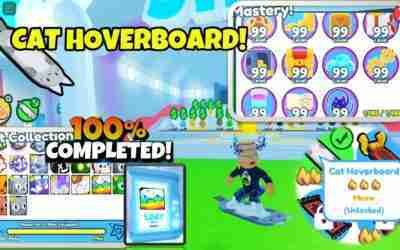 GETTING the Cat Hoverboard – 99lvl Mastery – Full Pet Collection – NO Gamepasses – Pet Simulator X