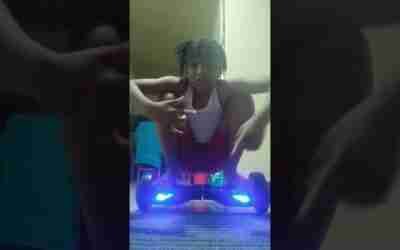 riding my hoverboard