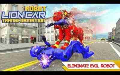 Car Robot Transport Sim || 3D Unity Best Lion Robot Game