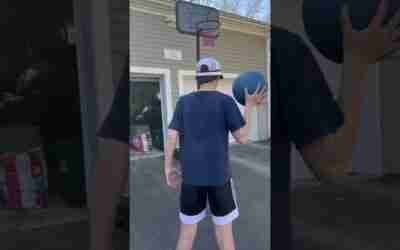 Hoverboard basketball shots #shorts #kingblue #basketball