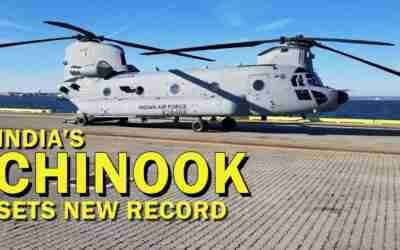 India's Chinook sets a new nonstop flight record.