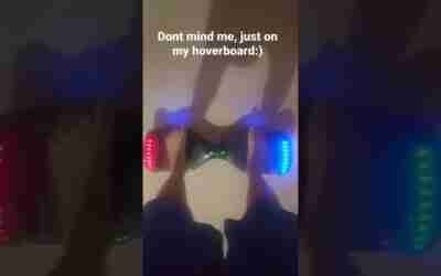 just on A hoverboard