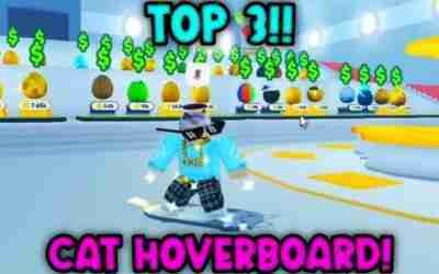 TOP 3 YouTubers Unlocking **CAT HOVERBOARD** IN PET SIMULATOR X (ROBLOX)