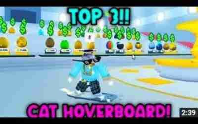 Top 3 Players got Cat hoverboard!!!!!!!