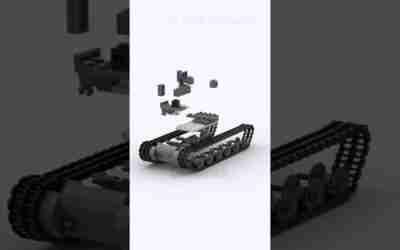 LEGO ww2?:  M4A2 Sherman tank Building Animation #shorts #nowar