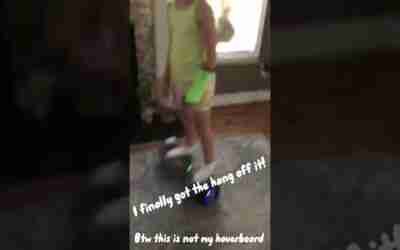 Me on my neighbor’s hoverboard #shorts
