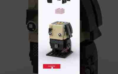 LEGO Star Wars: Kylo Ren Building Animation #shorts #brickheadz #Starwars