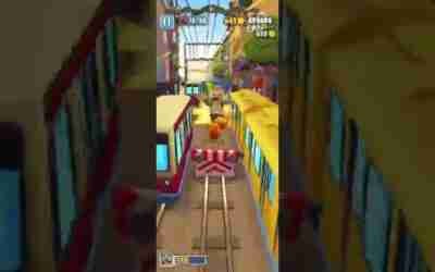 Subway surfers,Breaking score 500000 without keys, ads or hoverboards.