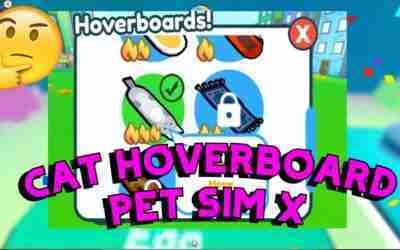 Cat Hoverboard pet sim x | Roblox Pet Simulator x PSX