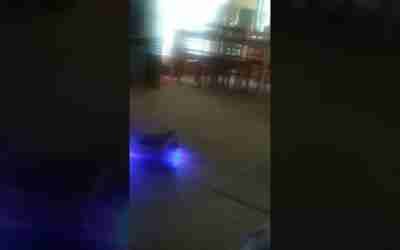 a 1 year old baby riding a hoverboard (funny and cute)