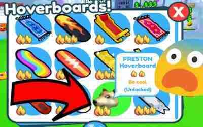 OMG! BRAND NEW PRESTON HOVERBOARD!!! | Pet Simulator z