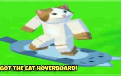 I got the CAT HOVERBOARD in Pet simulator X!