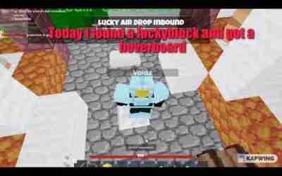 HoverBoard Glitch! (Roblox Bedwars)