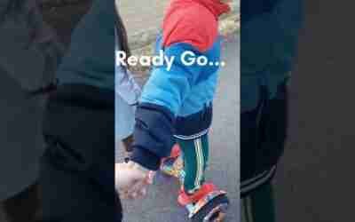 Let's try Hoverboard #hoverboard #funactivities #fungame #shorts