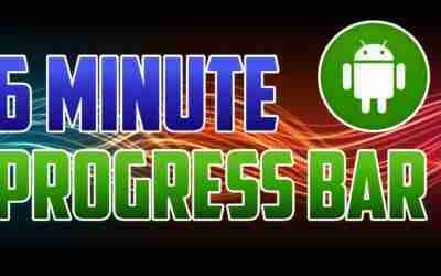 Android Studio : How to Add and Use a Progress Bar