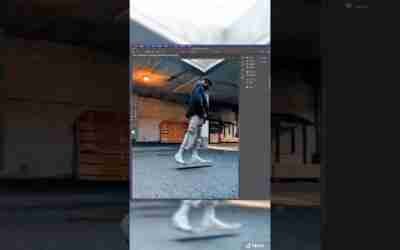 Make it look like you’re riding a hoverboard in Photoshp adobephotoshop photoshoptutorial photosh…