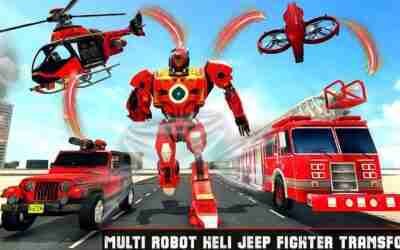 Emergency Firefighter Robot 3D: Red Futuristic Robot Rescue – Android iOS Gameplay