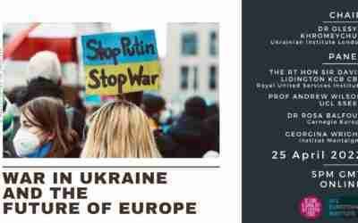 War in Ukraine and the Future of Europe