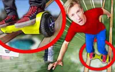 HOVERBOARD Plank Race – Last to Face FEAR of HEIGHTS Wins