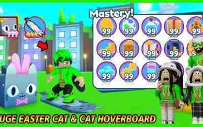 THE BEST! Aku Dapatkan Cat Hoverboard & Huge Easter Cat Sekaligus Di Pet Simulator X
