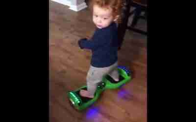 Baby Testing Out New Hoverboard #shorts