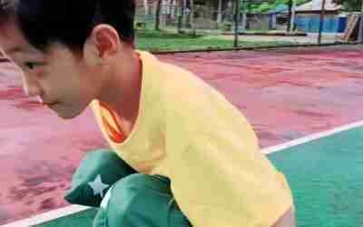 Tes hoverboard hasil menabung Zhafran