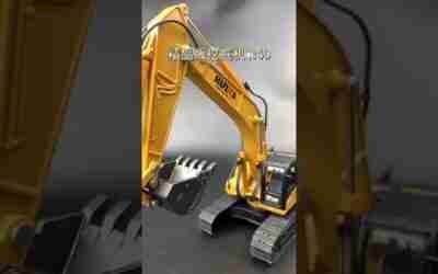 Huan'er brother car model toy The boutique excavator is shocking! Crawler excavator! #shorts
